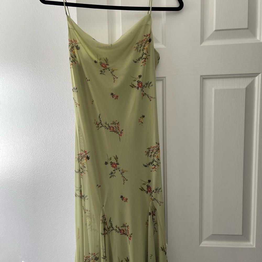 Zara Floral Sage Maxi Dress - Picture 8 of 11